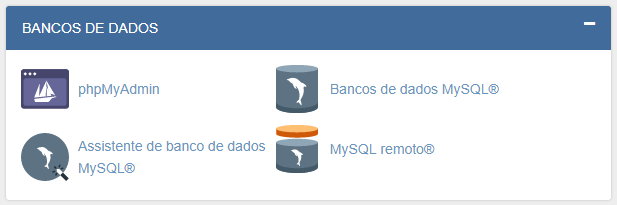 Bancos de dados cPanel