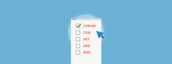 O primeiro passo é registrar um domínio