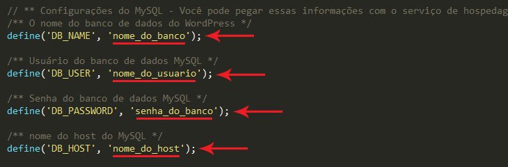 edite o arquivo wp-config.php de seu WordPress