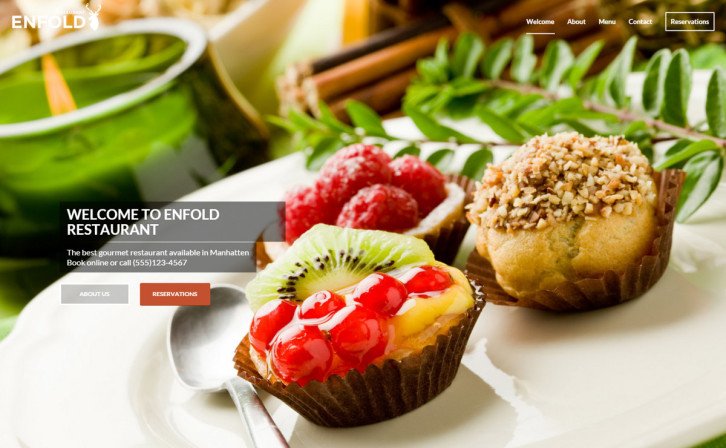 Exemplo de site com foto no fundo