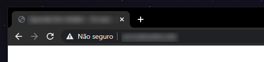 Aviso de "site não seguro" no navegador Chrome versão 80