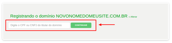 passo 2 - registro.br - insercao cpf ou cnpj