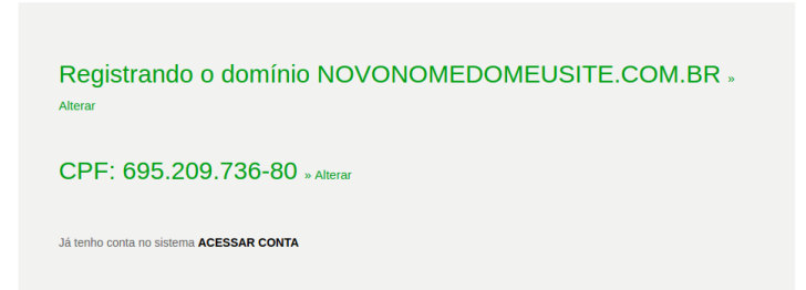 passo 3 - registro.br - insercao dados